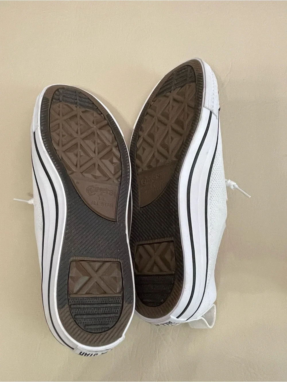 Converse Chuck Taylor All Star Shoreline Knit Slip On Sneaker women Sz 8 white - Picture 8 of 11